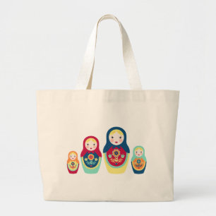 Matryoshka Dolls Grote Tote Bag