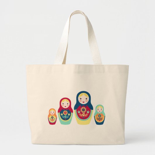 Matryoshka Dolls Grote Tote Bag (Voorkant)