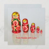 Matryoshka Dolls Kaart (Voorkant / Achterkant)