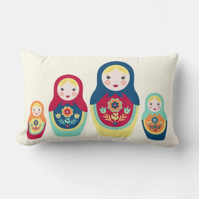Matryoshka Dolls Kussen (Voorkant)