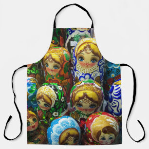 Matryoshka Dolls Souvenir Kiosk Travel Photo Schort