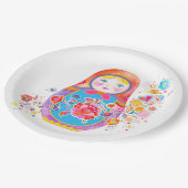 Matryoshka Papieren Bordje (Gekanteld)