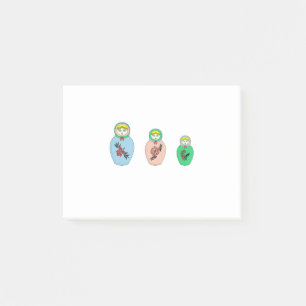 Matryoshka-pop Post-it® Notes
