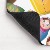 Matryoshka-pop - Russisch nestpoppenpatroon Muismat (Hoek)