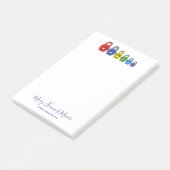 Matryoshka Russische nestpoppen Post-it® Notes (Schuin)