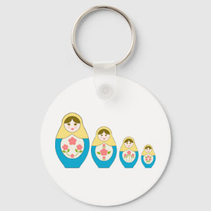 Matryoshka Russische nestpoppen Sleutelhanger