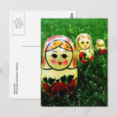 Matryoshka Ukraine Folk Art Briefkaart (Voorkant / Achterkant)