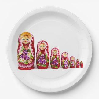 Matryoshka Wooden Culture Symbol - Russisch Papieren Bordje
