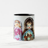 Matryoshkas Tweekleurige Koffiemok (Center)