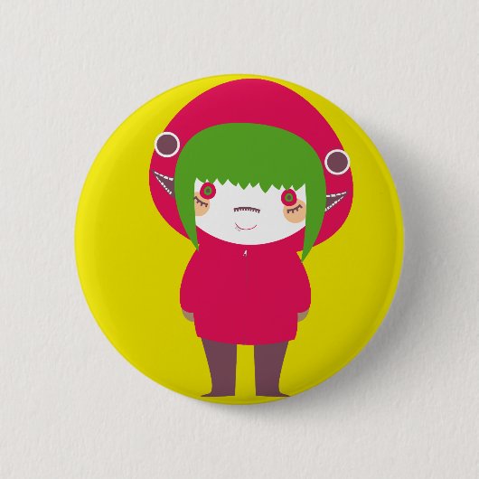 Matryoska (Pin) Ronde Button 5,7 Cm (Voorkant)