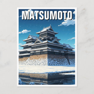 Matsumoto Castle Japan Winter Briefkaart