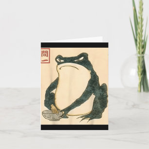 Matsumoto Hoji Japanse Kikker Ukiyo-e Pad Meme Est Kaart