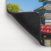 Matsumotokasteel en brug muismat (Hoek)