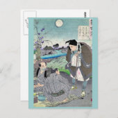 Matsuo Basho door Taiso, Yoshitoshi Ukiyoe Briefkaart (Voorkant / Achterkant)