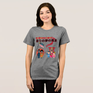 Matsuri Dreamscape grijs levendig Tri-Blend Shirt