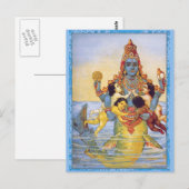 Matsya met de Vedas als zuigelingen Briefkaart (Voorkant / Achterkant)