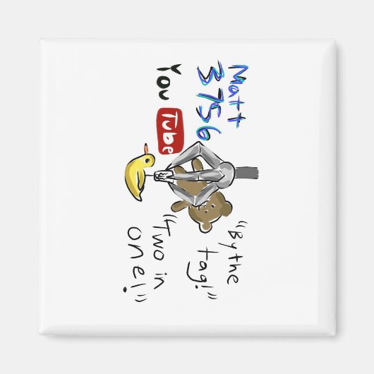 Matt3756 youtube magneet (Voorkant)
