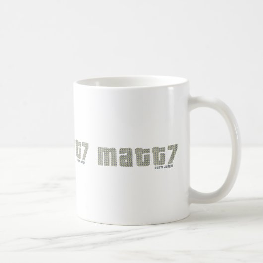 Matt7 - Ne juge pas Mug (Droite)
