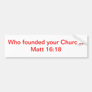Matt 16:18 bumpersticker