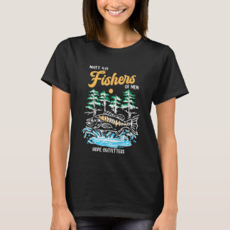 Matt 419 Fishers of Men Christian Fishing Fathers  T-shirt