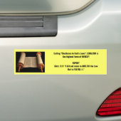 Matt 5:17 bumpersticker (Op auto)