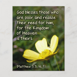 Matt 5v3 - God zegent de armen Flyer