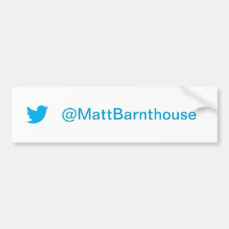 Matt Barnthouse Twitter Bumpersticker