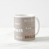 Matt Beige Husband Mug (Devant droit)