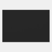 Matt Black Wrapping Paper - Dark Matt Gift Wrap (Voorkant)