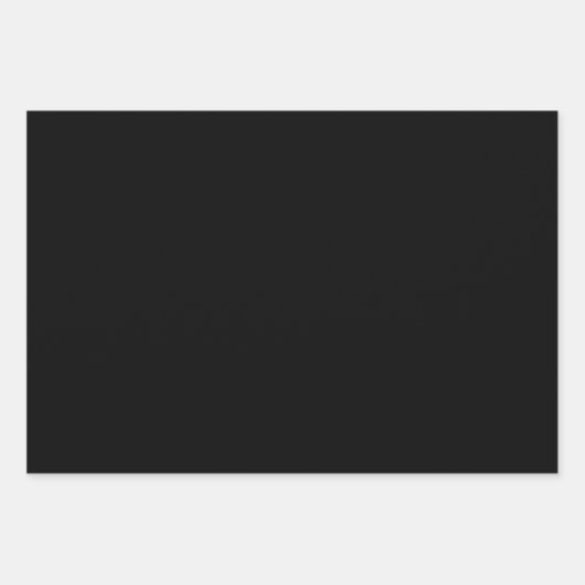 Matt Black Wrapping Paper - Dark Matt Gift Wrap (Voorkant)