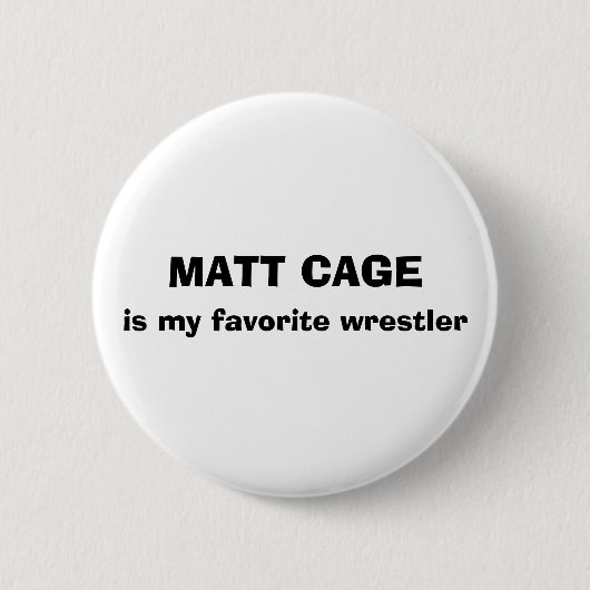 Matt Cage Button (Voorkant)