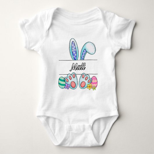 Matt Easter Bunny Romper (Voorkant)
