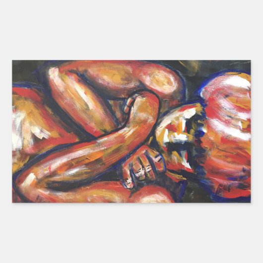 Matt Rechthoekige Sticker (Voorkant)