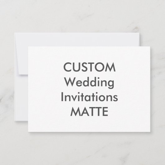 MATTE 120lb 5 po x 3,5 po Invitations de mariage (Devant)
