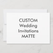MATTE 120lb 7" x 5" Invitations de mariage (Devant)