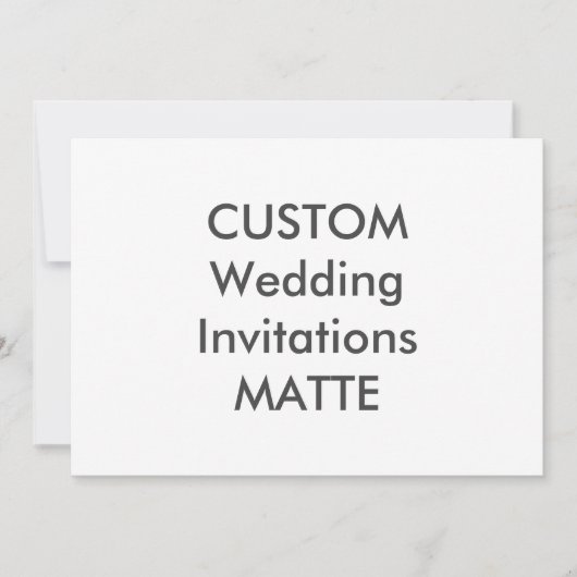 MATTE 120lb 7" x 5" Invitations de mariage (Devant)