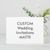 MATTE 120lb 7" x 5" Invitations de mariage (Debout devant)