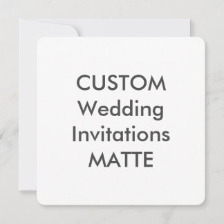 MATTE 5,25 pouces Carré mariage invitations