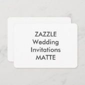 MATTE 5-inch x 3,5-inch bruiloft Kaart (Voorkant / Achterkant)