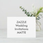 MATTE 6,25 po x 4,5 po Invitations de mariage (Debout devant)