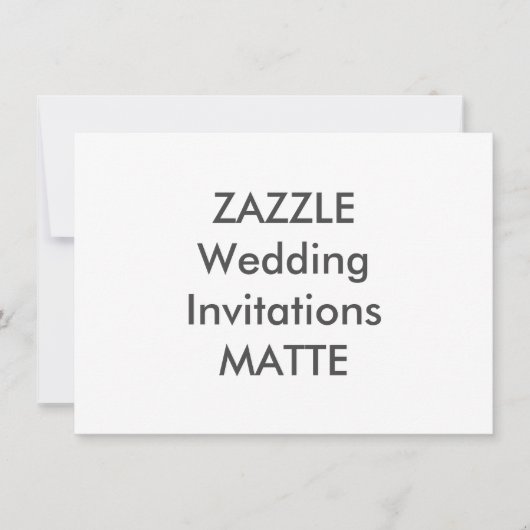 MATTE 6,25 po x 4,5 po Invitations de mariage (Devant)