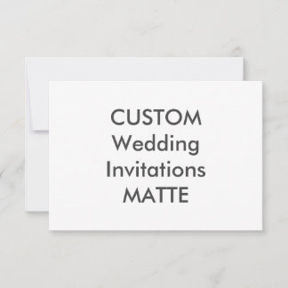 MATTE 7,5 po x 5,5 po Invitations de mariage
