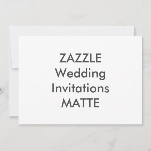 MATTE 7" x 5" Invitations de mariage (Devant)