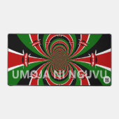 Matte Black Kenya Flag Umoja ni Nguvu | Sleek Dark (Recto)