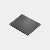 Matte Black Metal Post-it® Notes (Schuin)