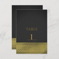 Matte Gold Modern Glam Sequins Chic Table Number