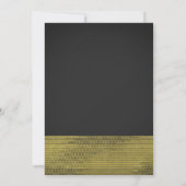 Matte Gold Modern Glam Sequins Invitations (Dos)