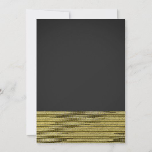 Matte Gold Modern Glam Sequins Invitations (Dos)
