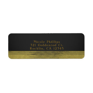 Matte Gouden Moderne Glamour Pailletten Chic Uitno Etiket