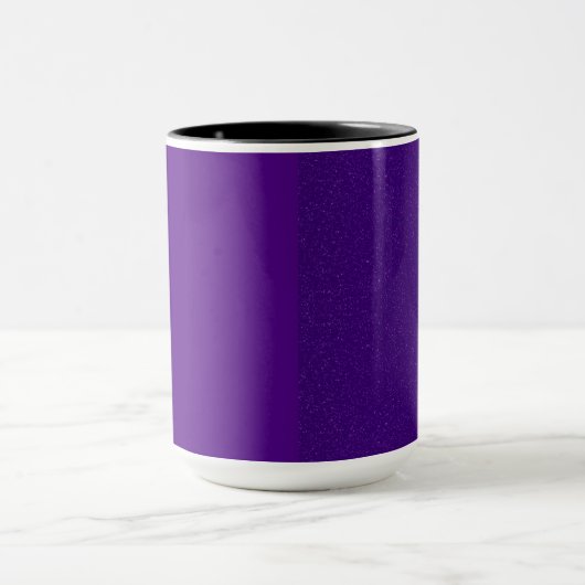 Matte + Noise Split Paarse koffie Mok – Aanpassen (Midden)